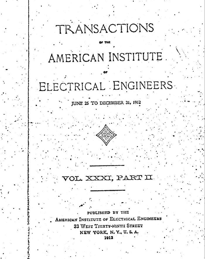 1912 AIEE Code of Professional Conduct