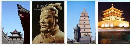 sites of the Xi'an city