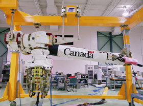 The Canadarm inside