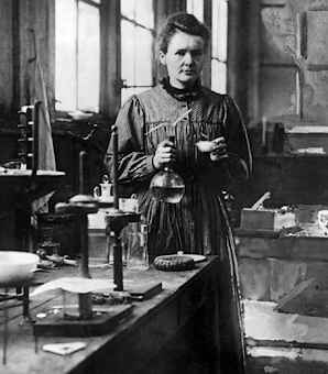 Marie Curie; clique aqui para saber mais sobre ela!