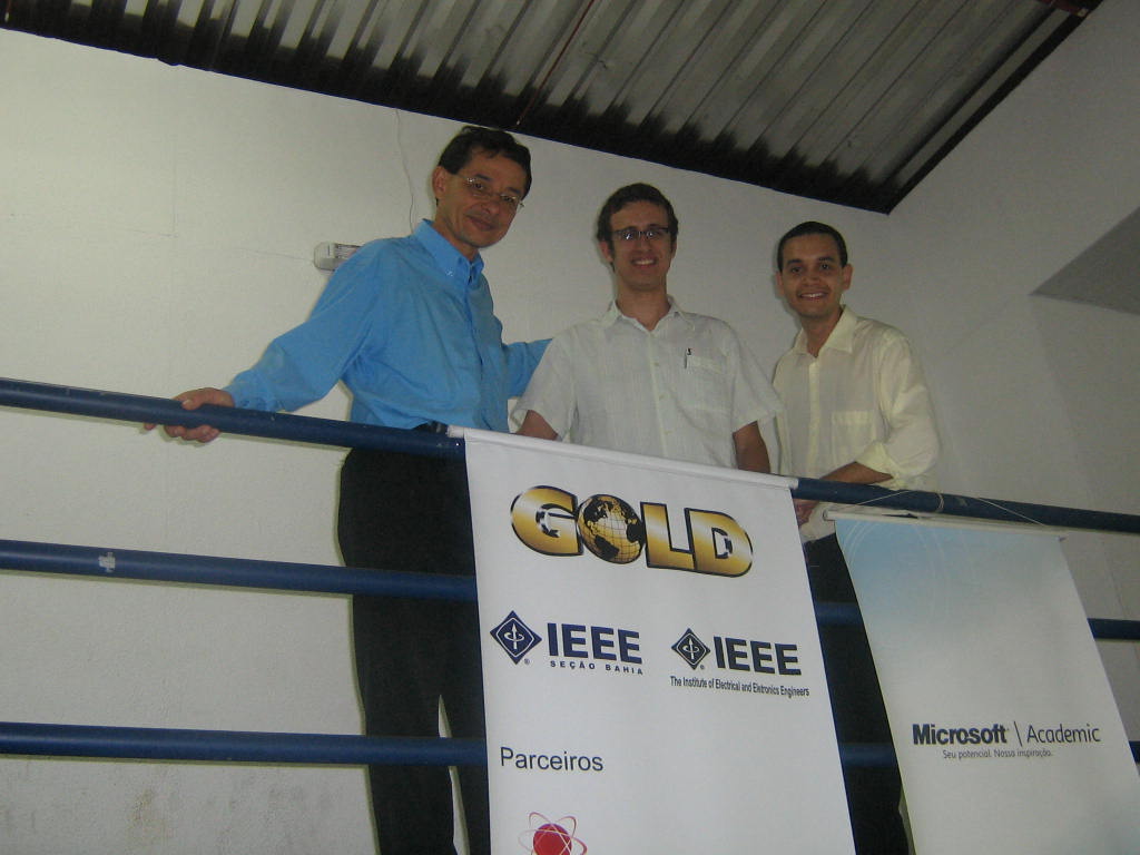 Edson Leal (Seção), Luiz Torres (GOLD), Carlos Vasconcelos (GOLD); clique para aumentar