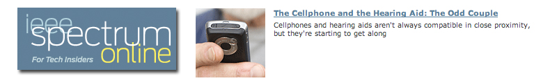 The Cellphone and the Hearing Aid: The Odd Couple