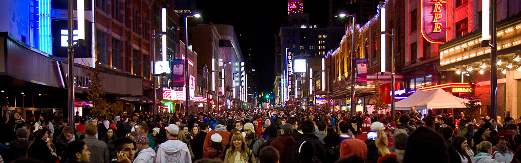 Downtown Vancouver on Granville Street