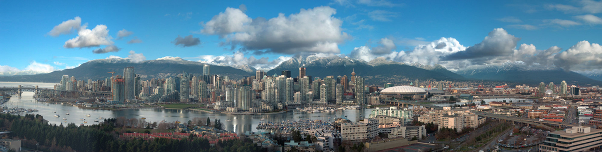 Vancouver and the North Shore mountains