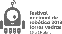 Logo cinzento Festival Nacional de Robótica 2018