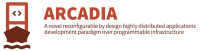 ARCADIA - A NOVEL RECONFIGURABLE BY DESIGN HIGHLY DISTRIBUTED APPLICATIONS DEVELOPMENT PARADIGM OVER PROGRAMMABLE INFRASTRUCTURE