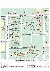  * Map of Hotels Near BICC * 
