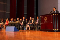 General Chair, Pai-Chi Li, at the plenary session