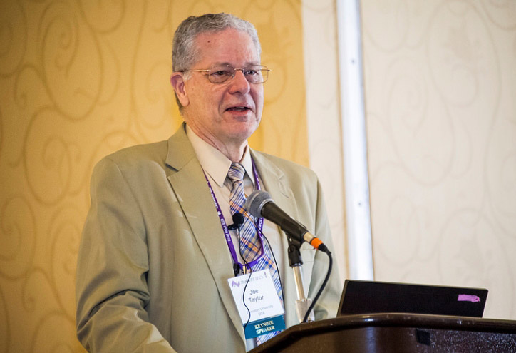 Prof. Joseph Taylor at podium