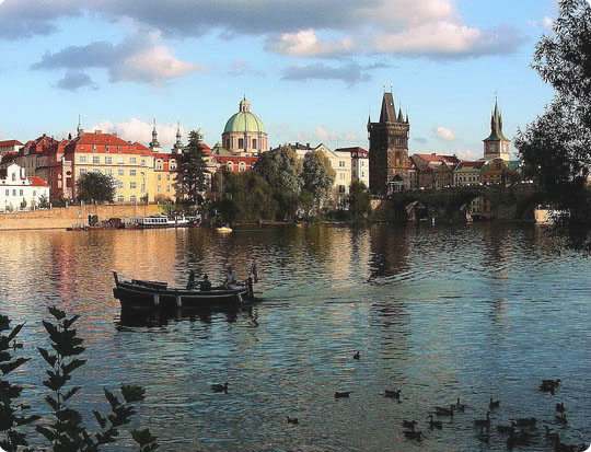 Vltava river in Prague