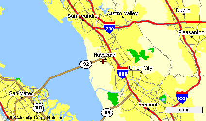 Hwy 92 Map