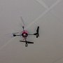 Quadrocopter stuck at the ceiling...good job  Robert.