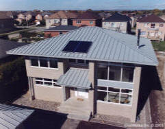 Solar thermal panel. Click on the picture for a large view.