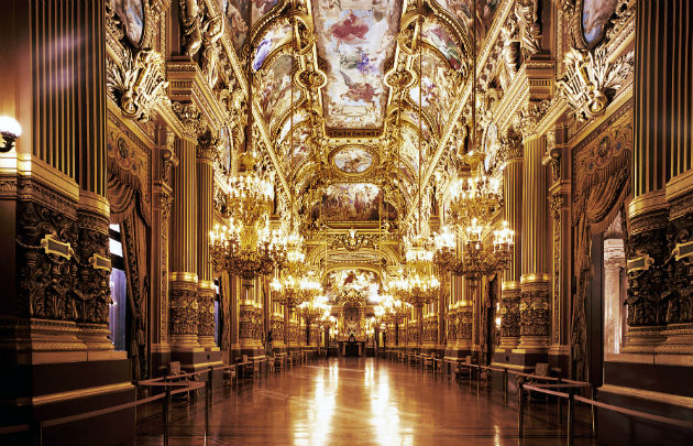 Palais Garnier - Grand foyer © Patrick Tourneboeuf